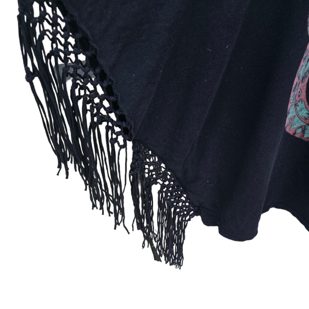Denim & Supply by Ralph Lauren Western Aztec Poncho with Fringe Size M - Picture 4 of 6